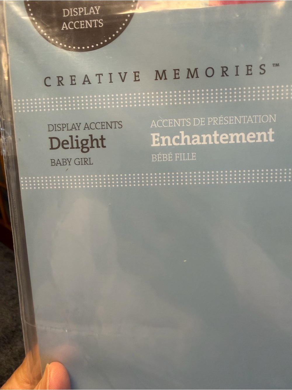 Creative Memories Delight Baby Girl Display Accents Delight (2009)